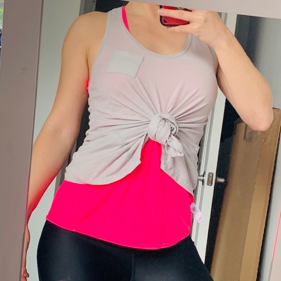 Athleta Cotton Tank Top RacerBack Long Side Yogini - Picture 8 of 15